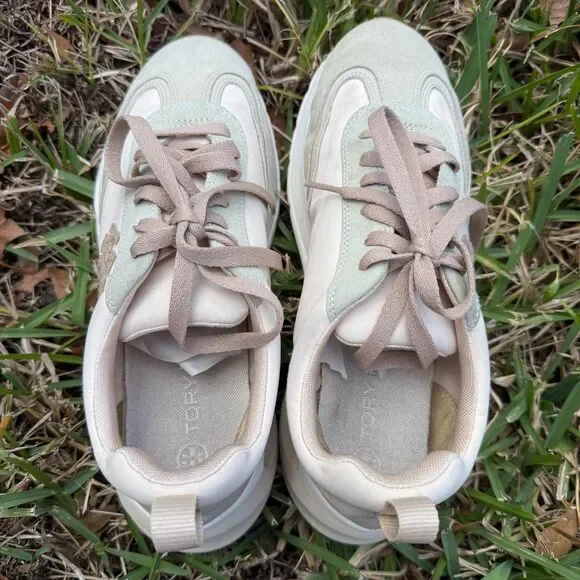 Tory Burch Good Luck Trainers Sneakers Size 10 - Picture 8 of 12